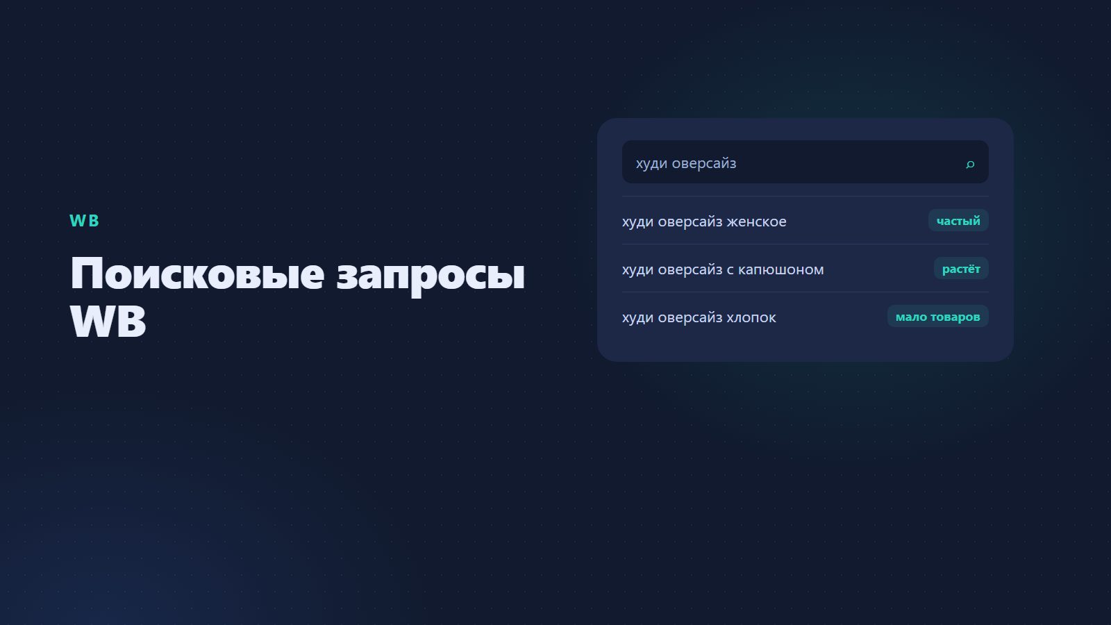 Аналитика поисковых запросов на WB