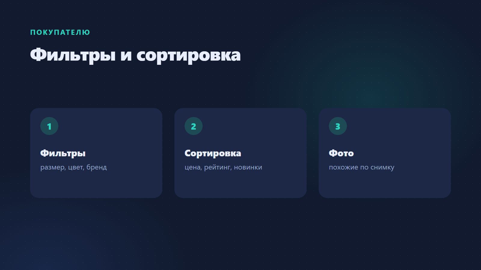 Фильтры и сортировка