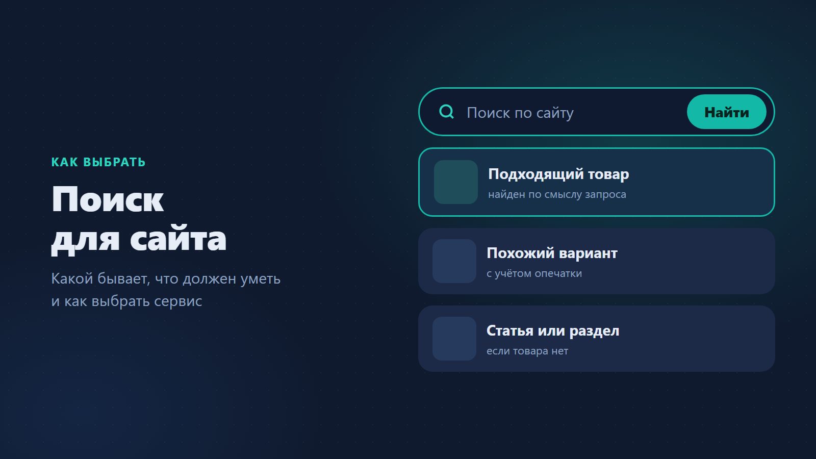 Поиск для сайта: какой бывает и как выбрать сервис